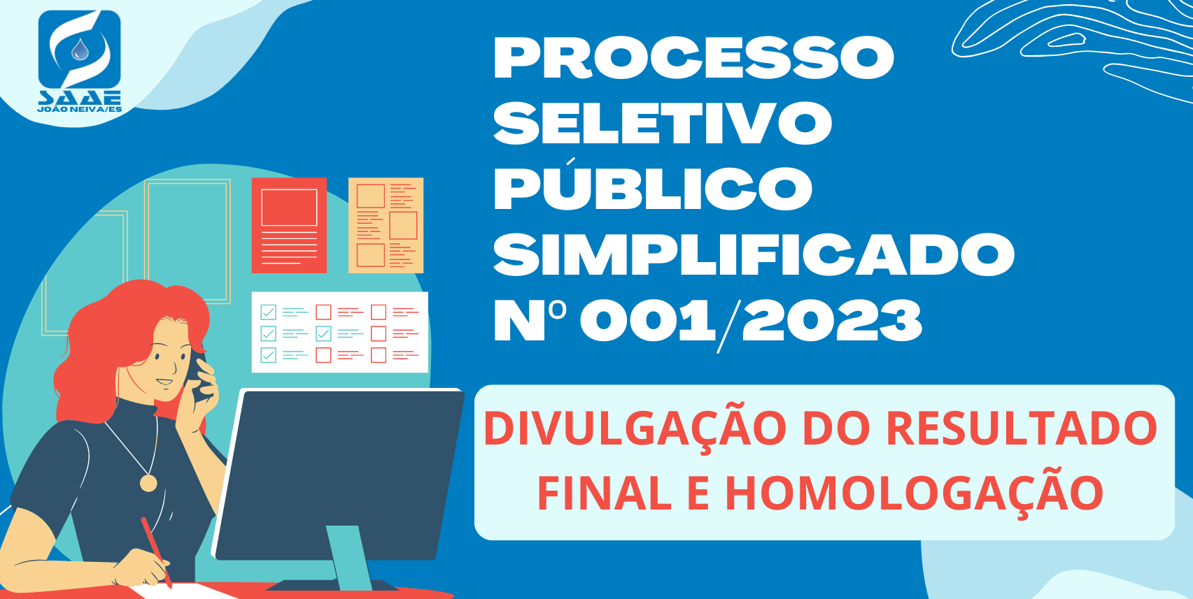 RESULTADO DEFINITIVO - PROCESSO SELETIVO PÚBLICO SIMPLIFICADO Nº 001/2023