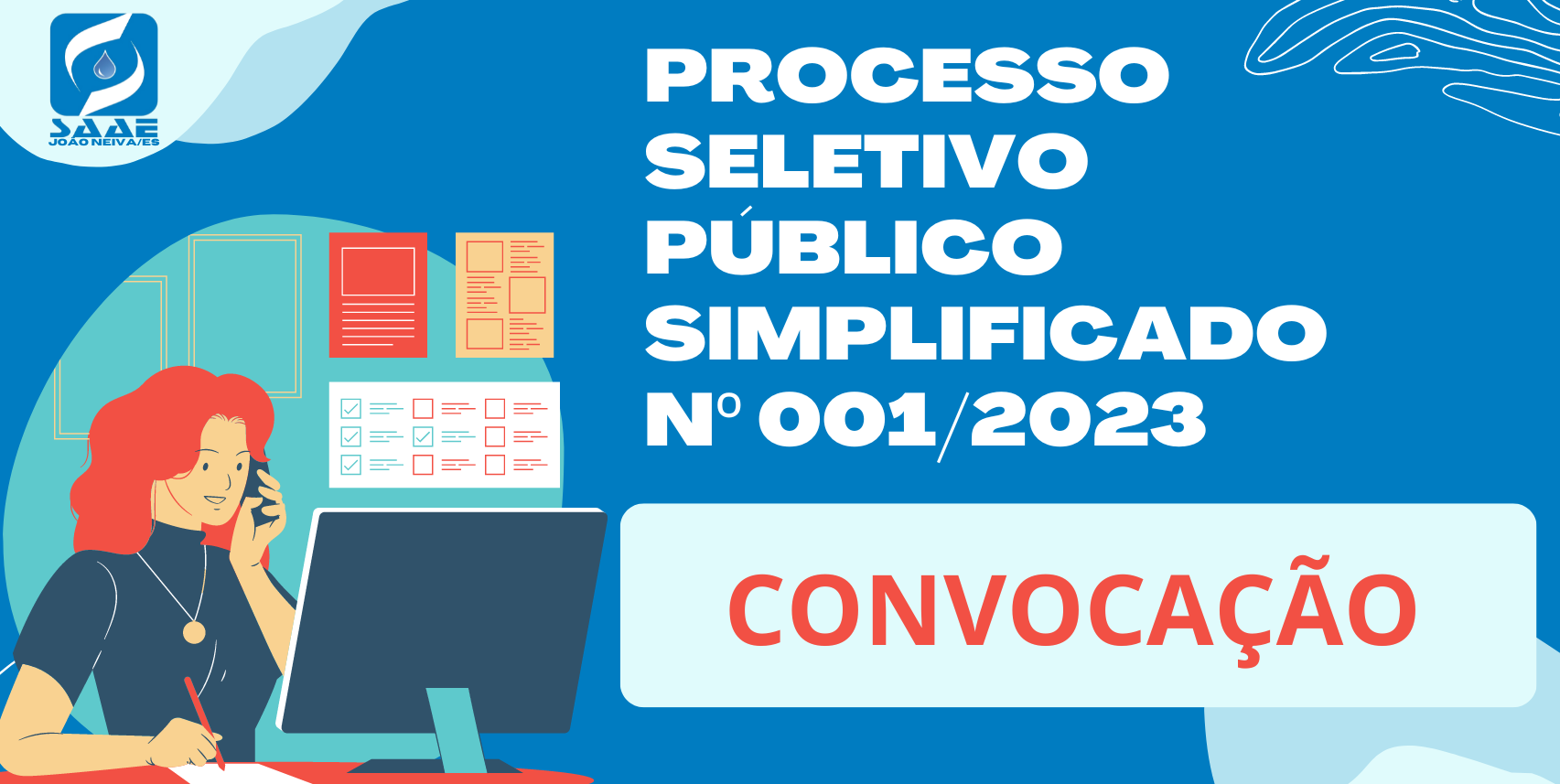 EDITAL DE CONVOCAÇÃO Nº 009/2023 - PROCESSO SELETIVO PÚBLICO SIMPLIFICADO Nº 001/2023